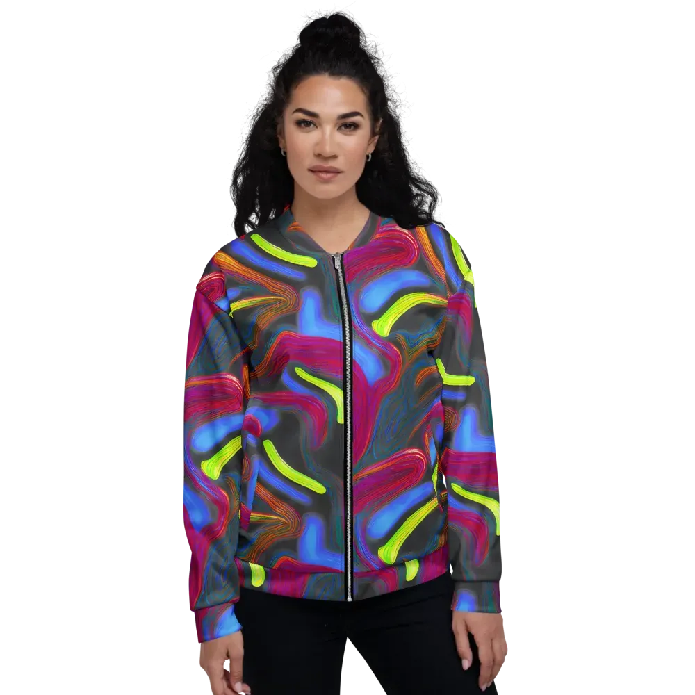 Electric Rivers on Bomber Jacket — Front