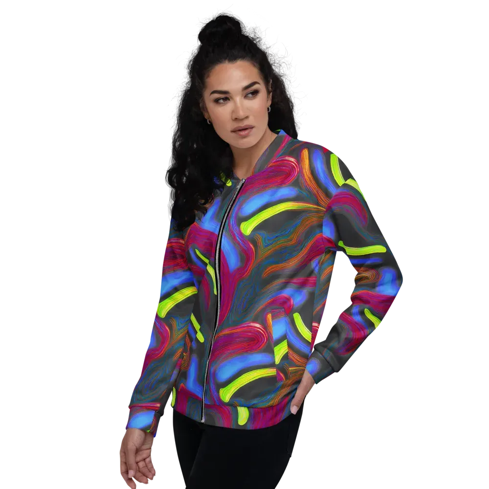 Electric Rivers on Bomber Jacket — Left