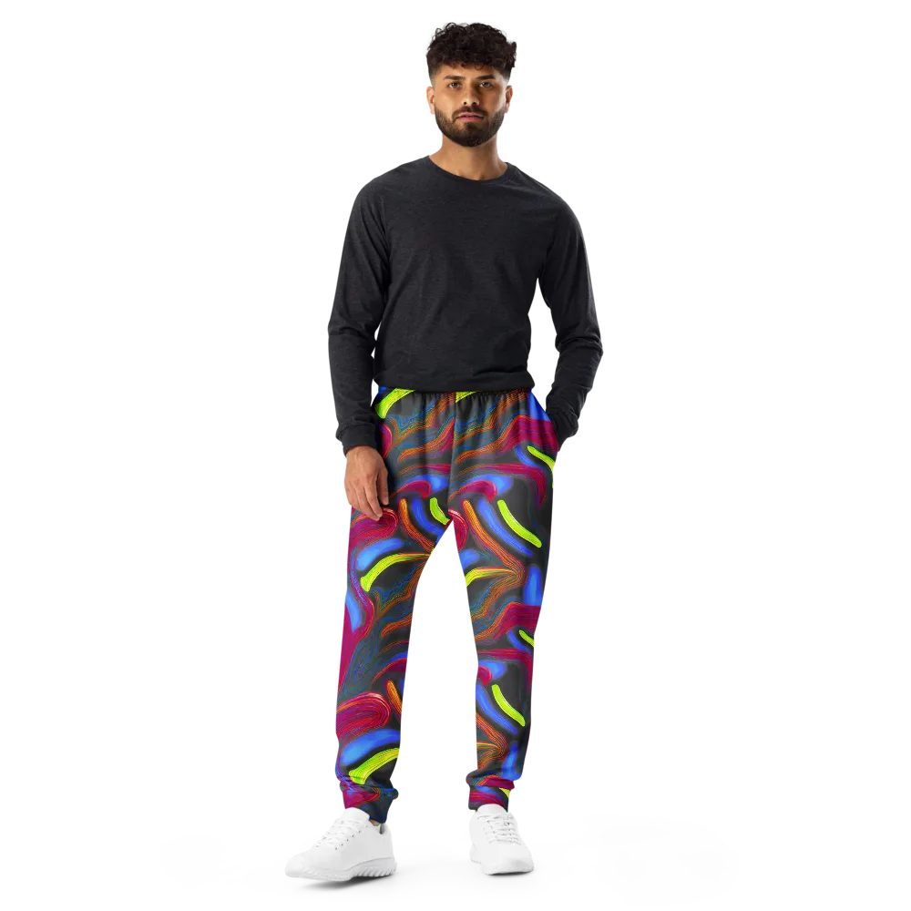 Electric Rivers on Men's Joggers — Front