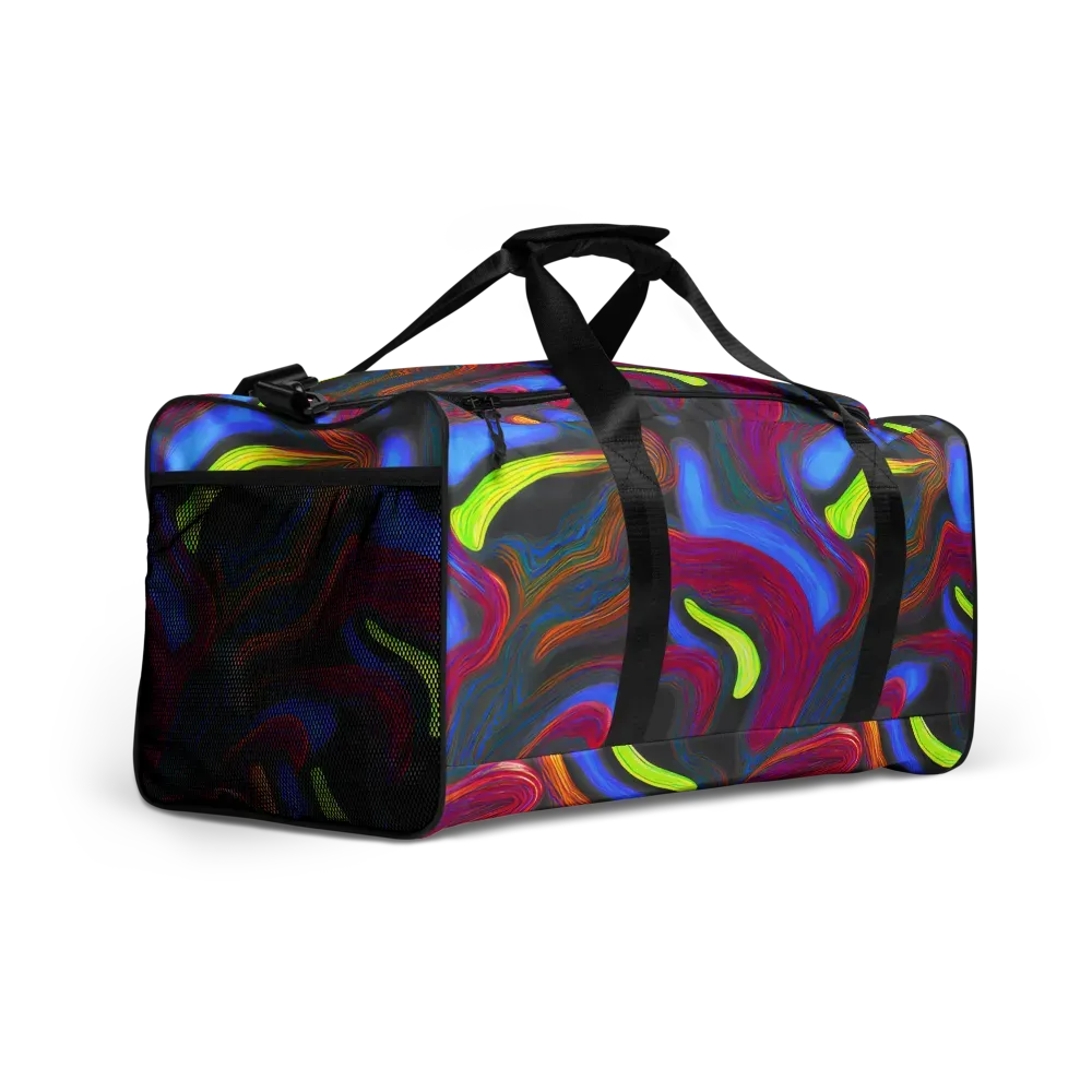 Electric Rivers on Duffle Bag — Right Front