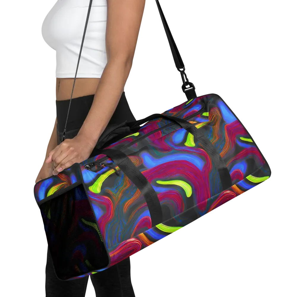 Electric Rivers on Duffle Bag — Front