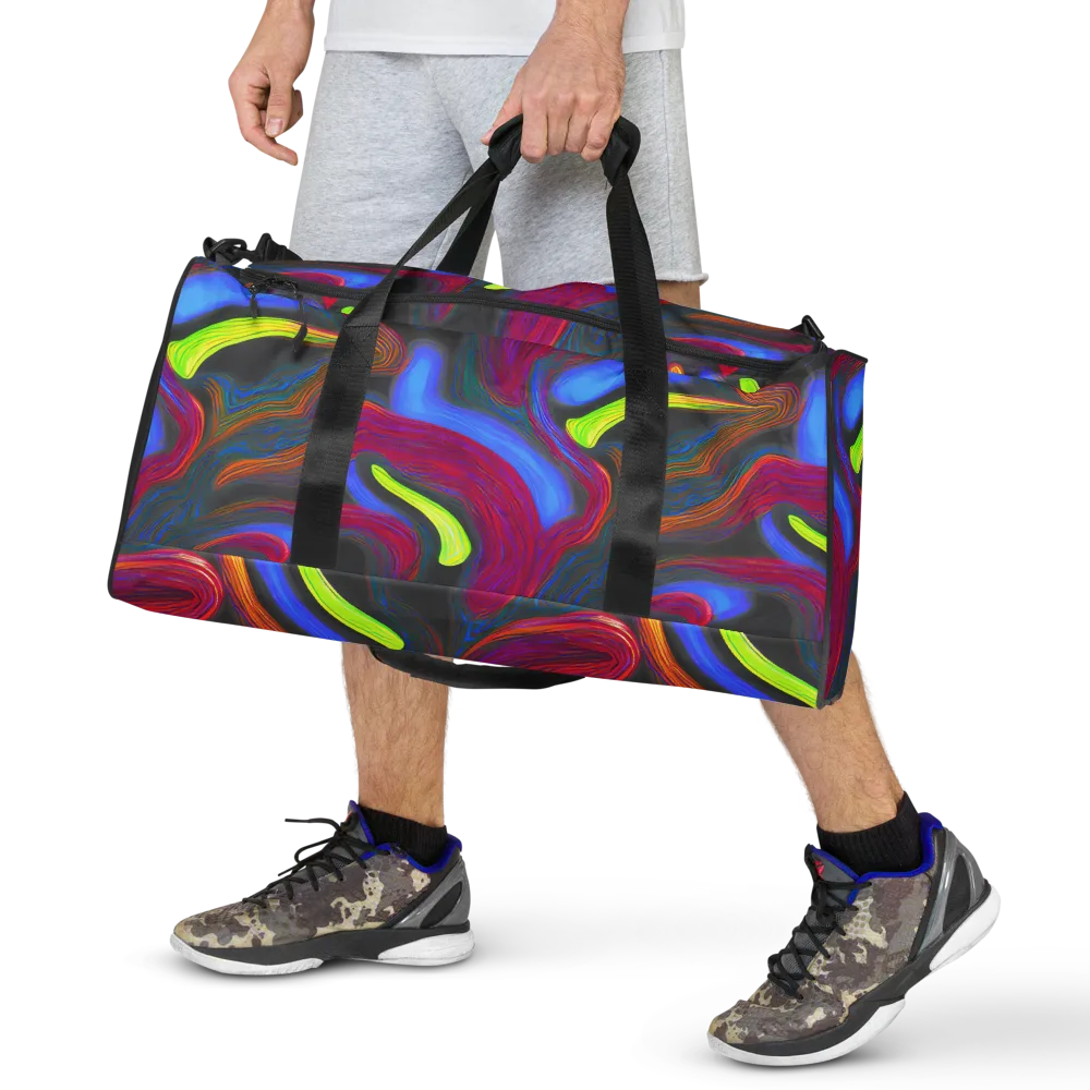 Electric Rivers on Duffle Bag — Front