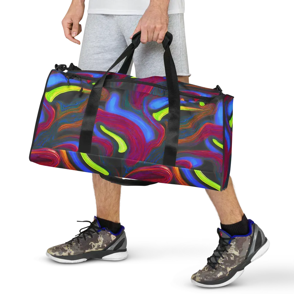 Electric Rivers on Duffle Bag — Front