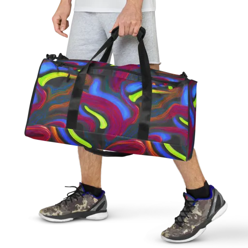 Electric Rivers on a Duffle Bag