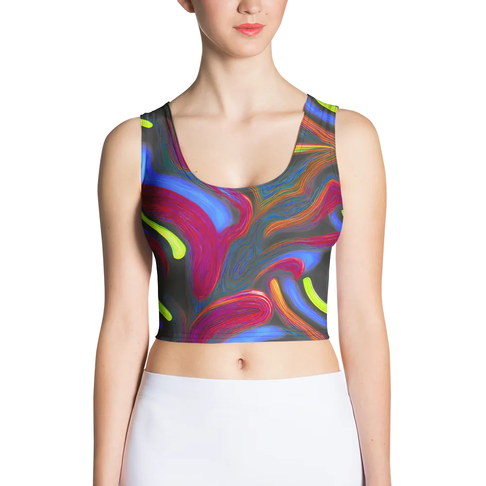 Electric Rivers on Crop Top — Front