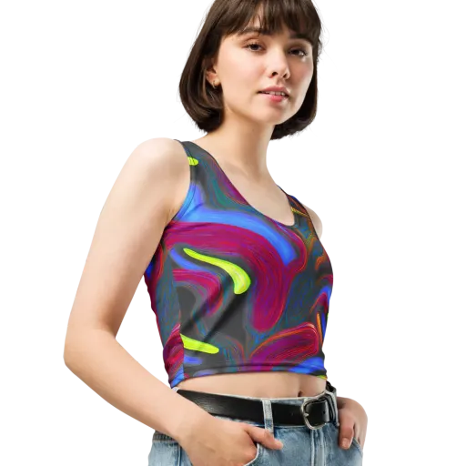 Electric Rivers on a Crop Top