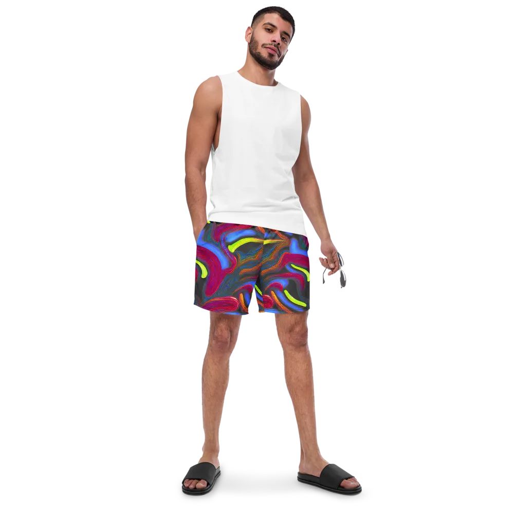Electric Rivers on Swim Trunks — Front