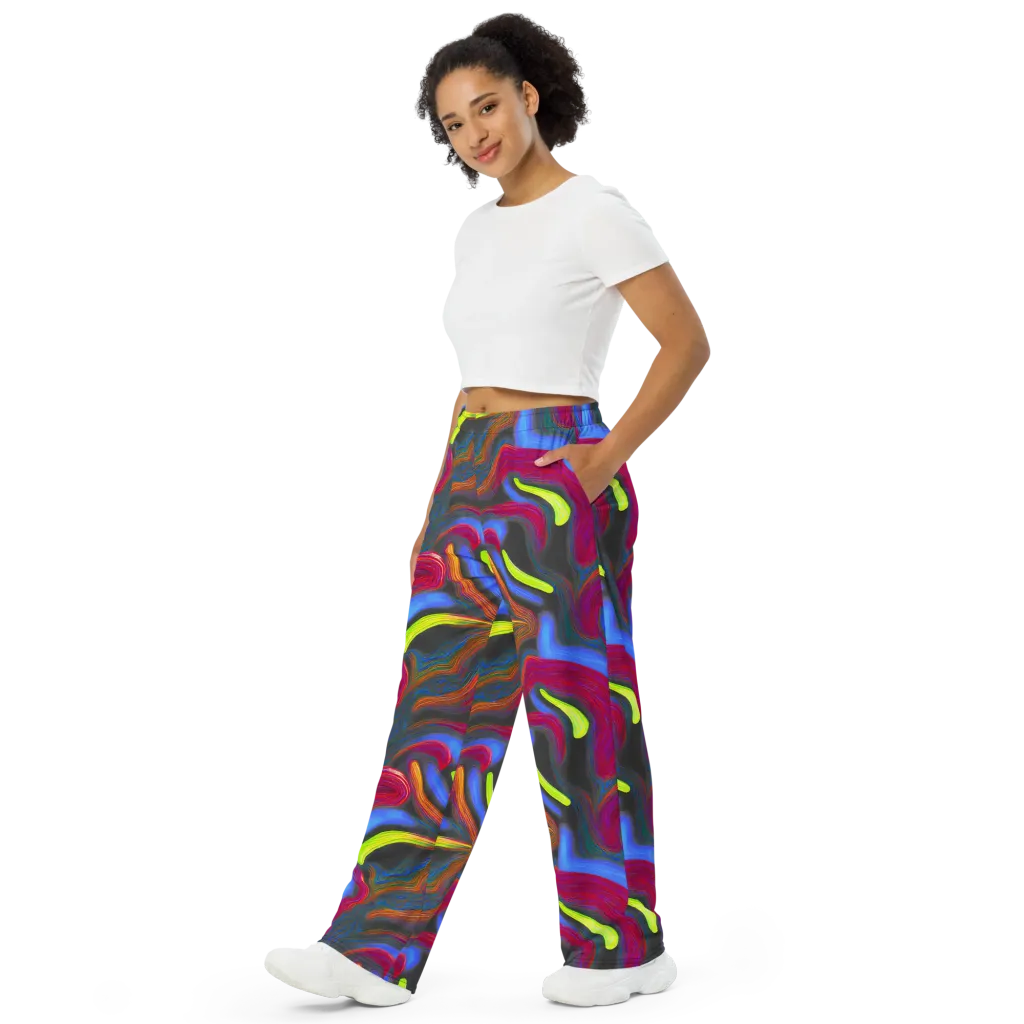 Electric Rivers on Wide-Leg Pants — Left Front