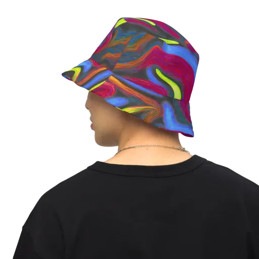 Electric Rivers on a Reversible Bucket Hat