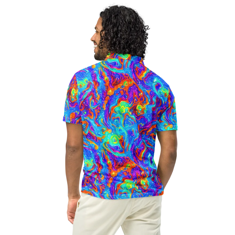 Liquid Daydream on Men's Slim Fit Polo Shirt — Back