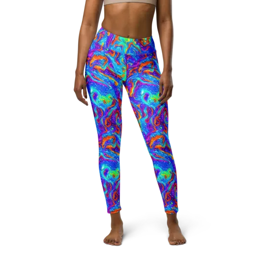 Liquid Daydream on a Yoga Leggings