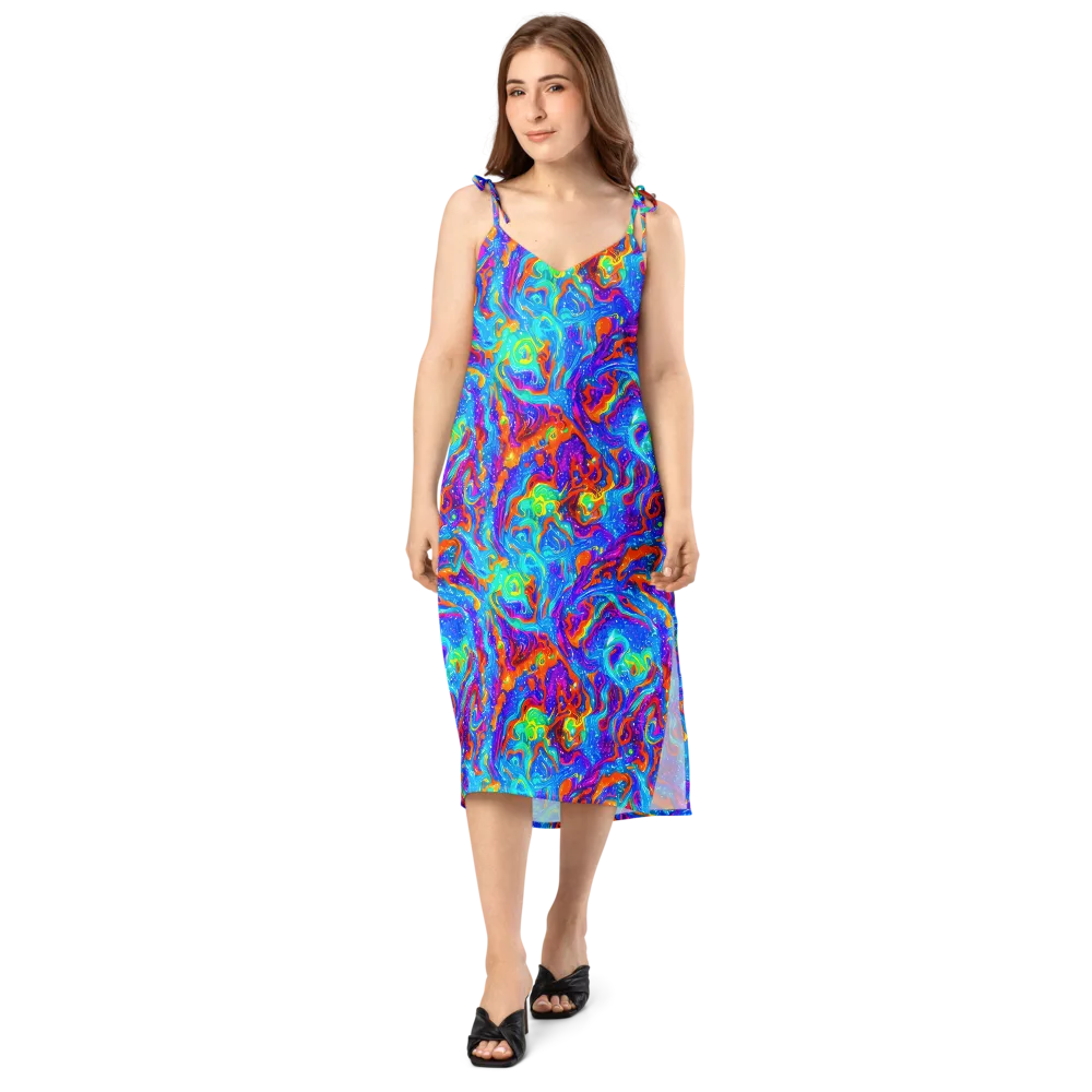 Liquid Daydream on Slip Dress — Front