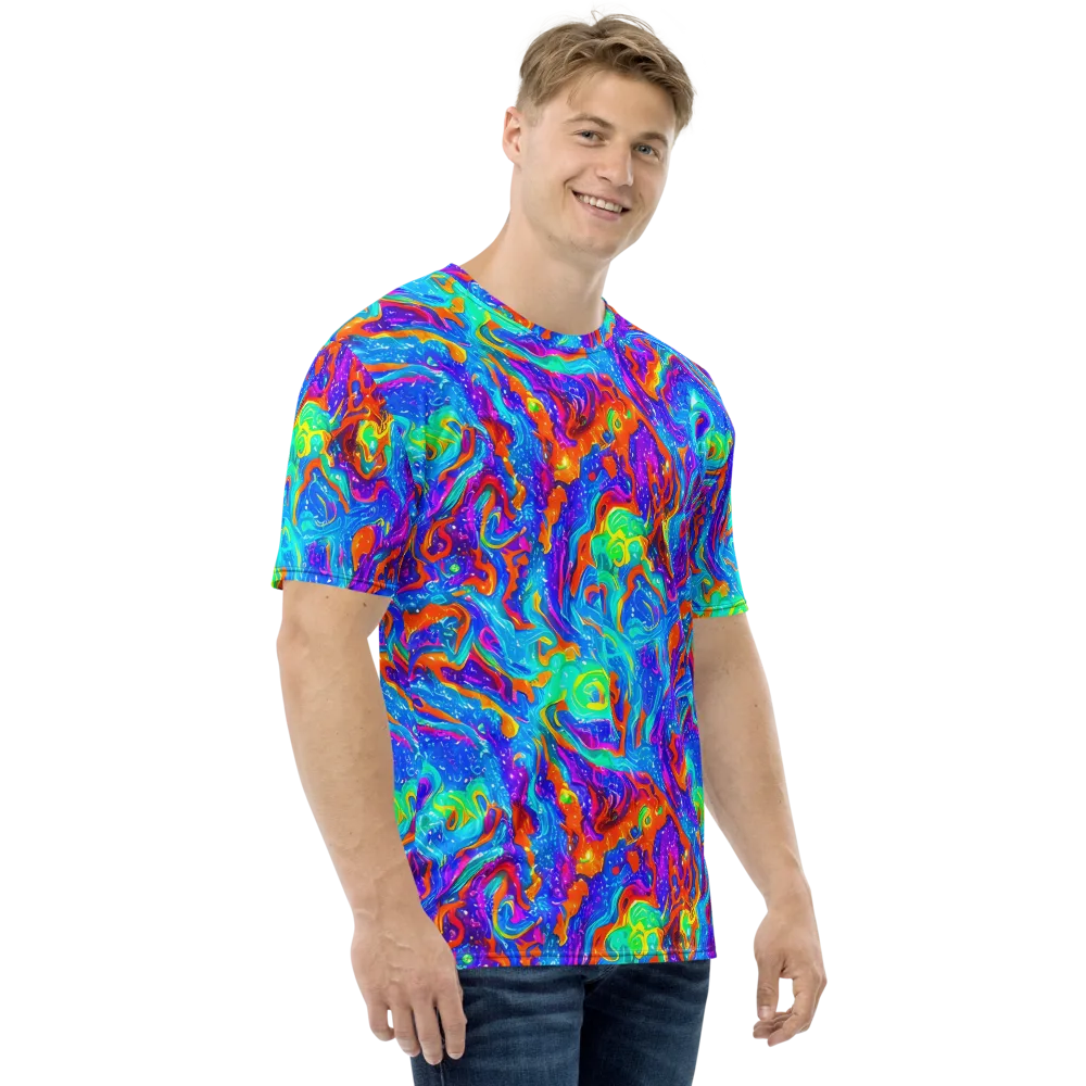 Liquid Daydream on Men's Crew Neck T-Shirt — Right