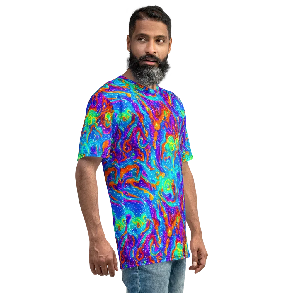Liquid Daydream on Men's Crew Neck T-Shirt — Right