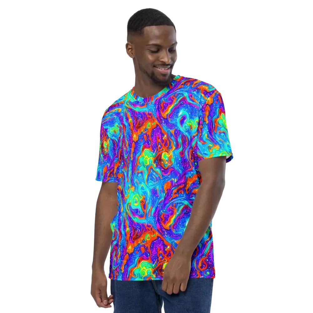 Liquid Daydream on Men's Crew Neck T-Shirt — Left
