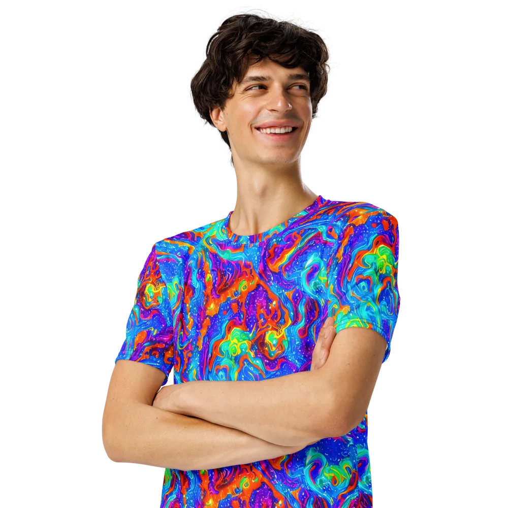 Liquid Daydream on Men's Crew Neck T-Shirt — Left Front