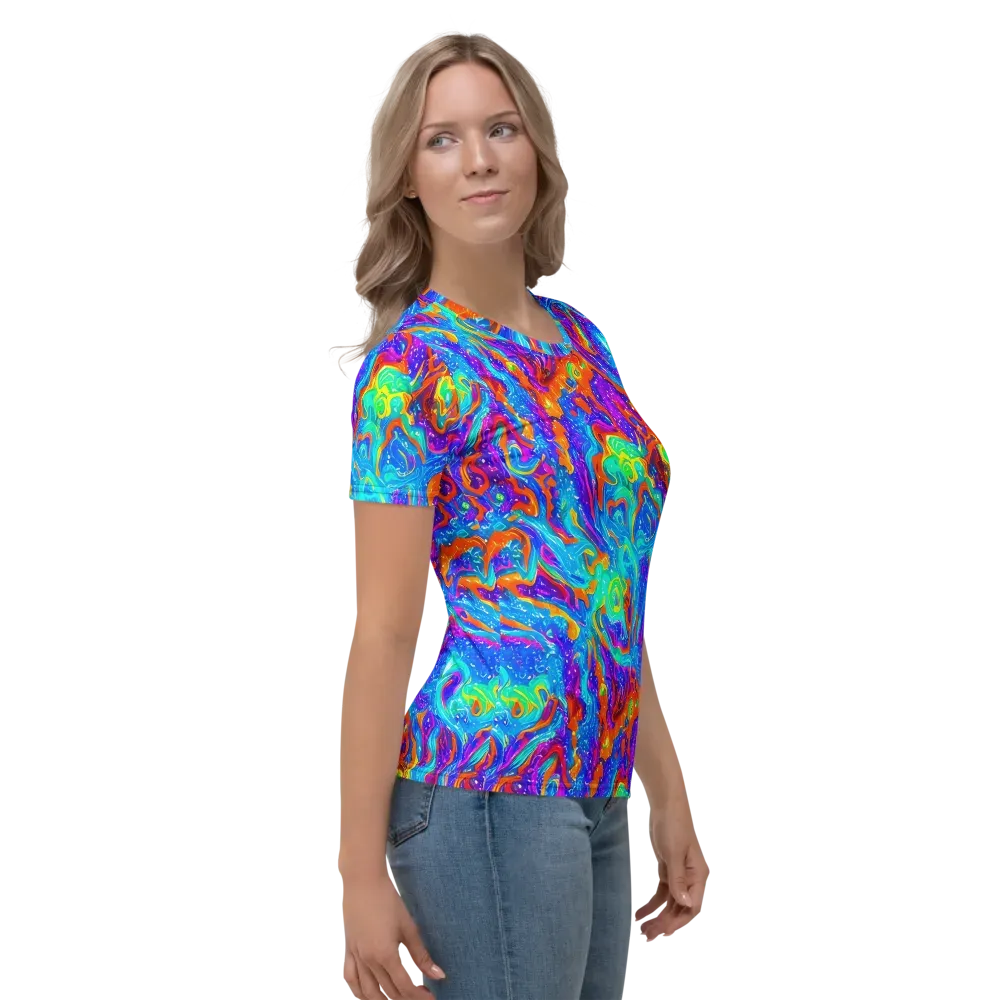 Liquid Daydream on Women's Crew Neck T-Shirt — Right