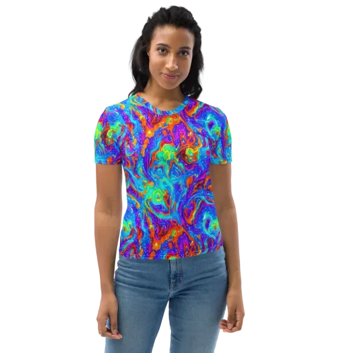 Liquid Daydream on a Women's Crew Neck T-Shirt