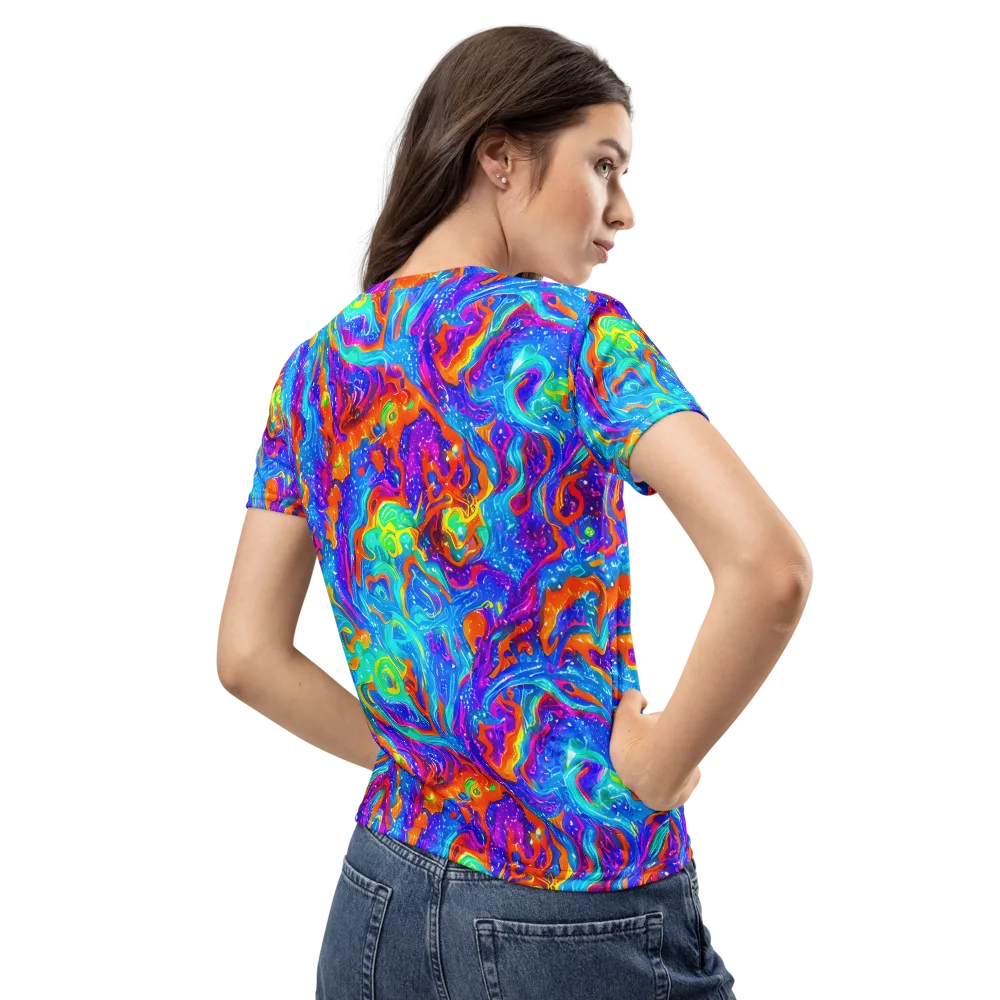 Liquid Daydream on Women's Crew Neck T-Shirt — Back