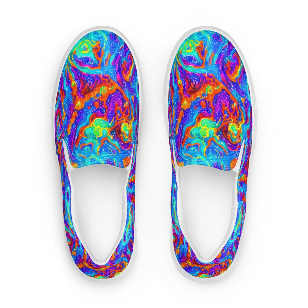 Liquid Daydream on Men's Slip-On Canvas Shoes — Front