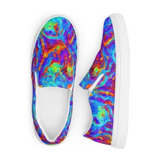 Liquid Daydream on a Men's Slip-On Canvas Shoes