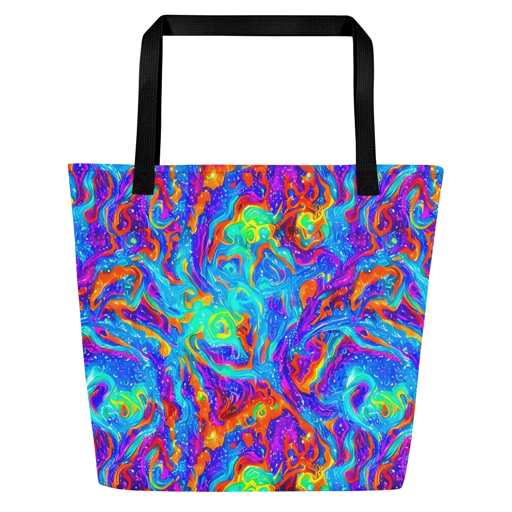 Liquid Daydream on Large Tote Bag W/ Pocket — Front
