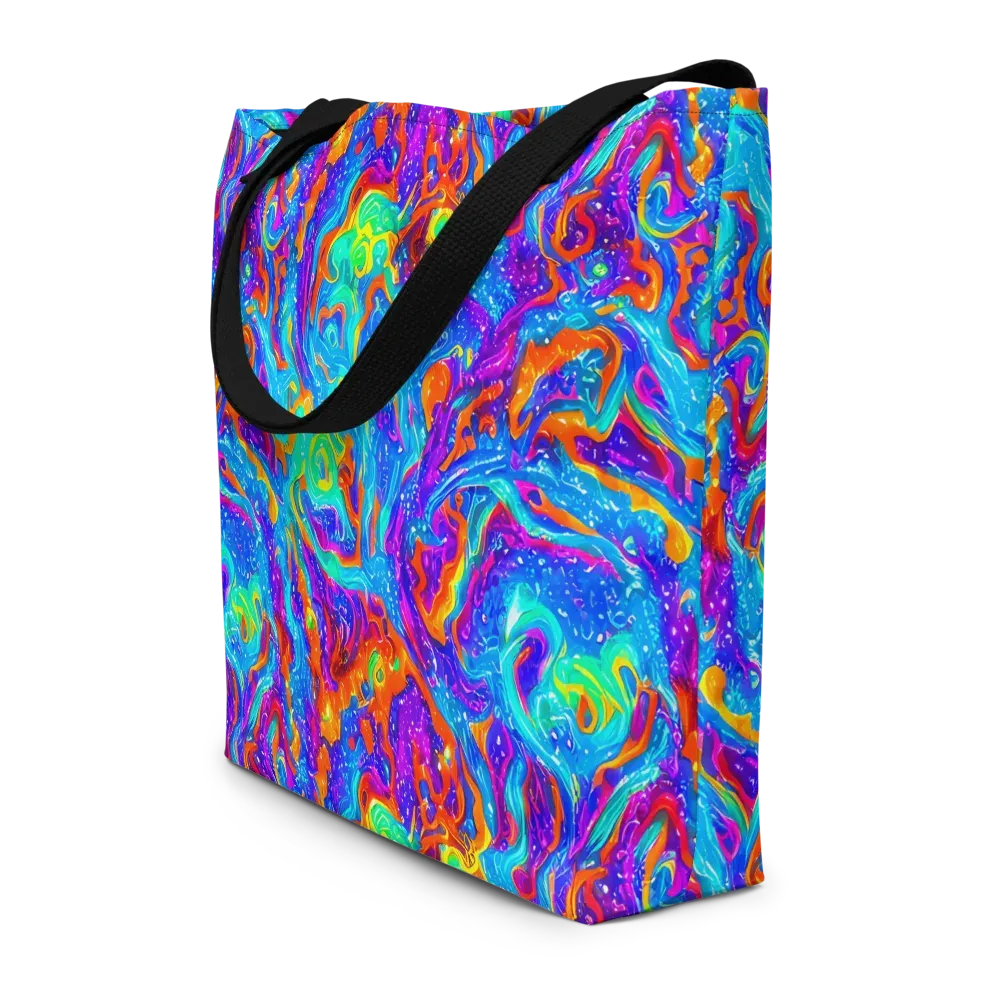 Liquid Daydream on Large Tote Bag W/ Pocket — Front