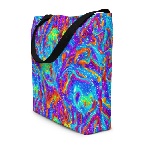 Liquid Daydream on a Large Tote Bag W/ Pocket