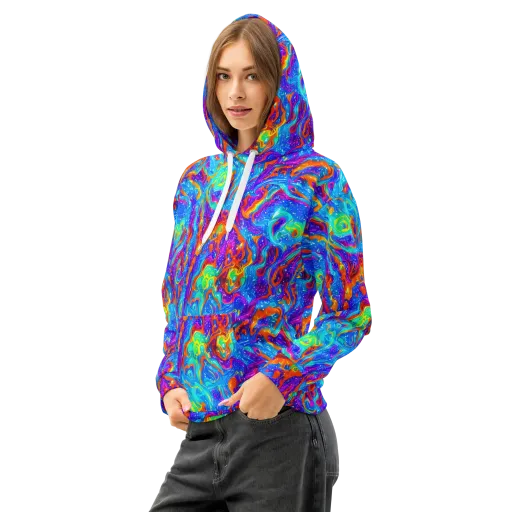 Liquid Daydream on a Cotton Hoodie