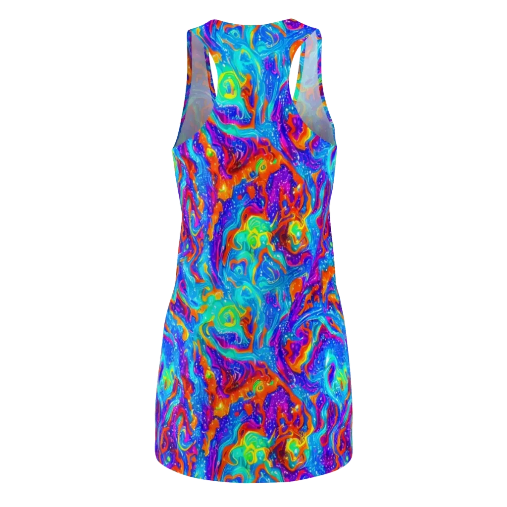 Liquid Daydream on Racerback Dress — Back