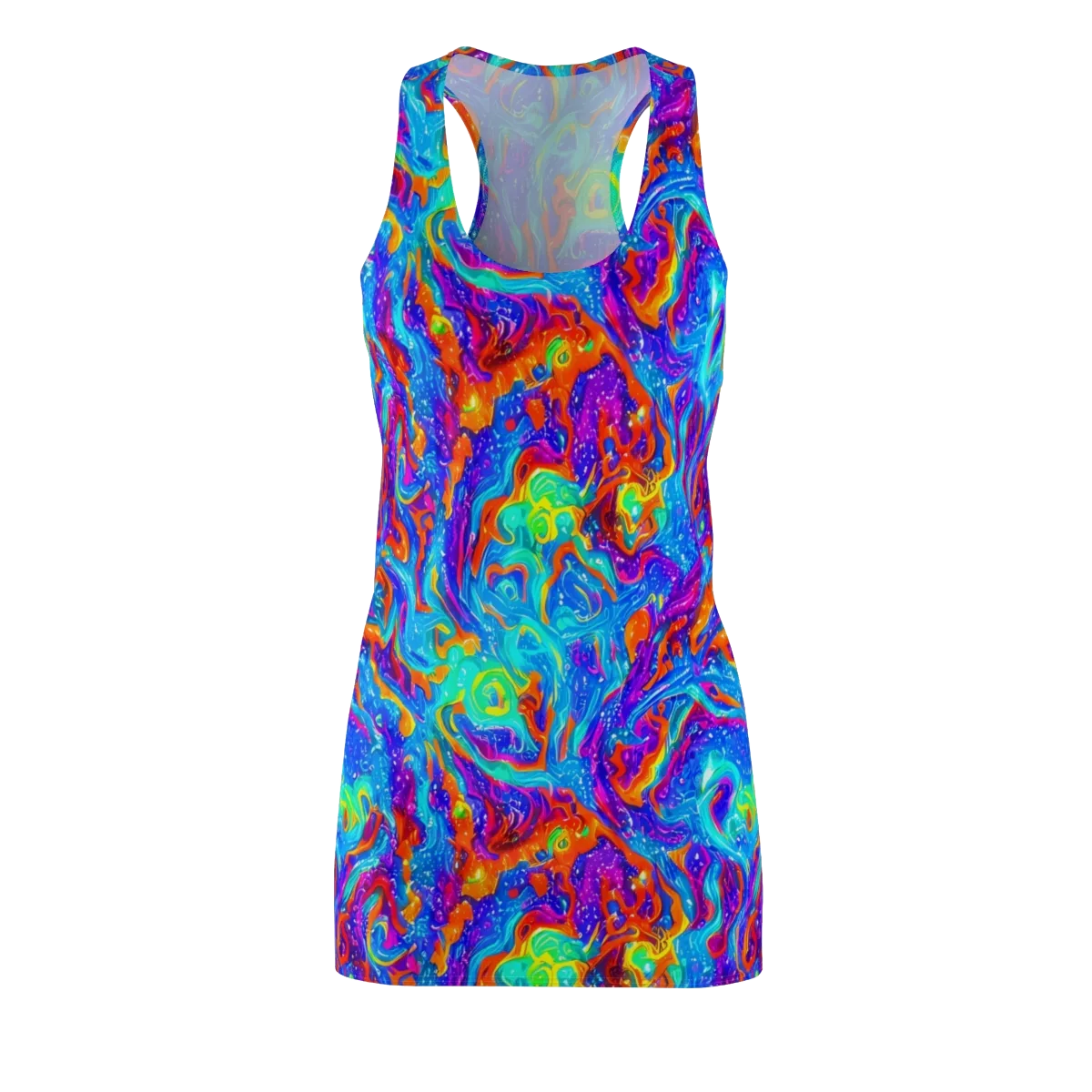 Liquid Daydream on Racerback Dress — Front