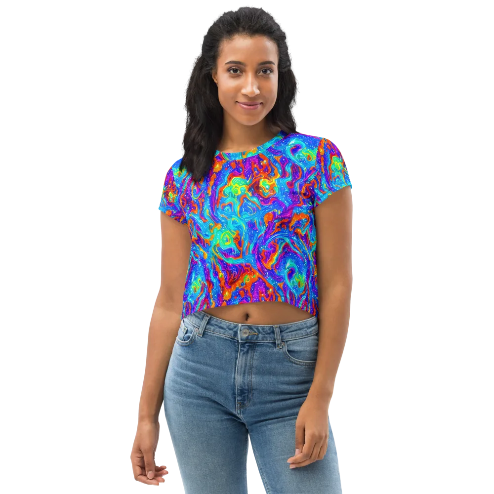 Liquid Daydream on Crop Tee — Front