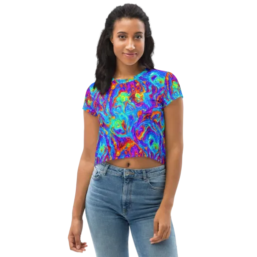 Liquid Daydream on a Crop Tee