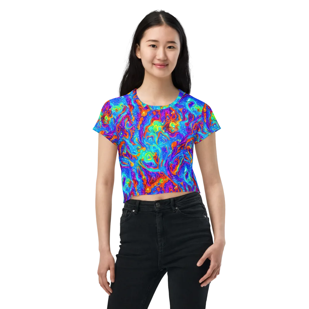 Liquid Daydream on Crop Tee — Front