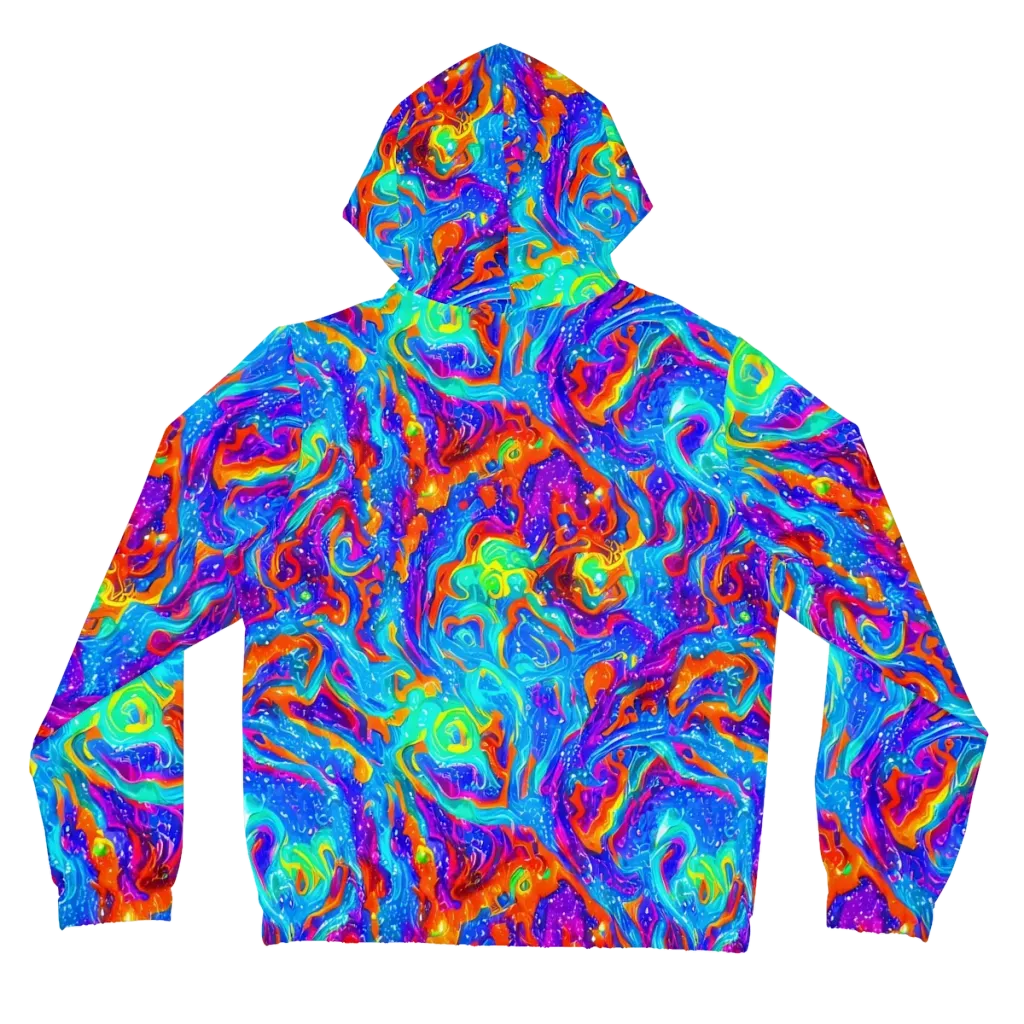 Liquid Daydream on Women's Full-Zip Hoodie — Back