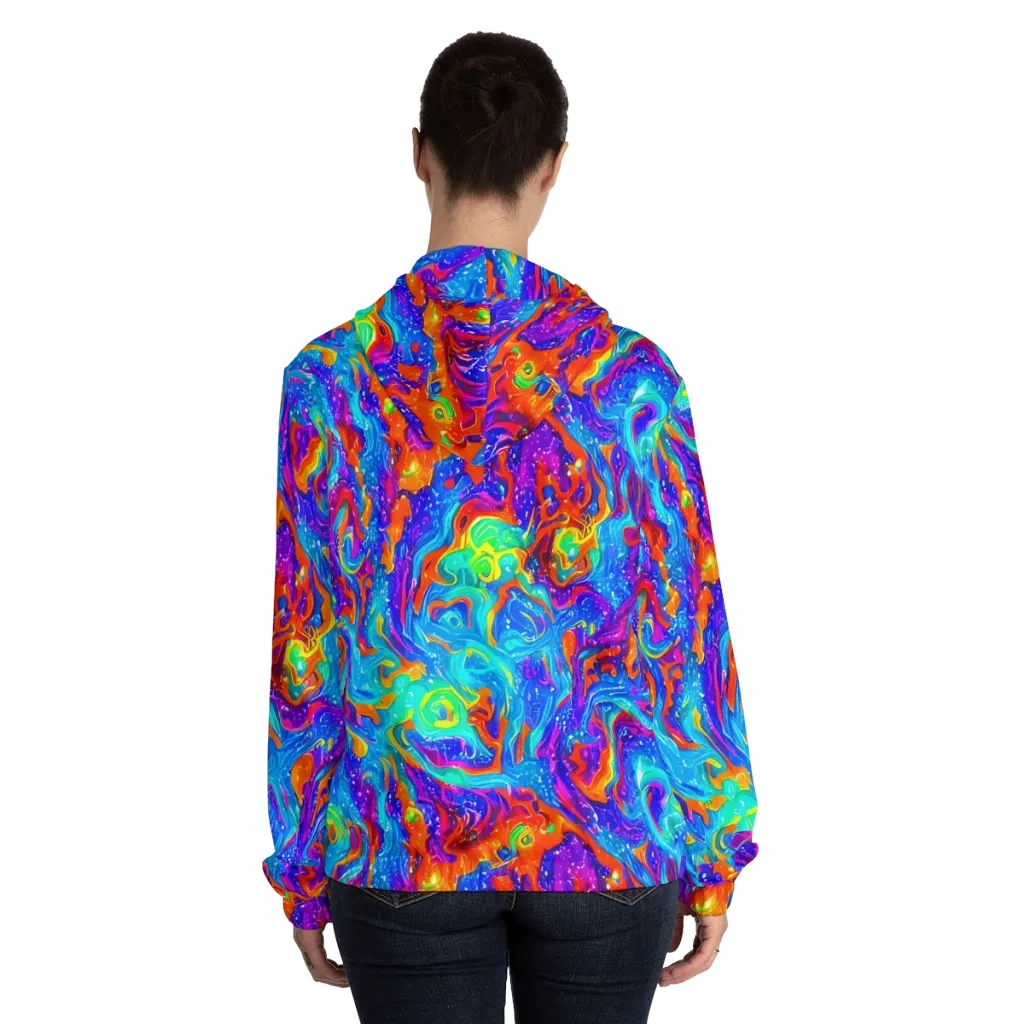 Liquid Daydream on Women's Full-Zip Hoodie — Back On Person