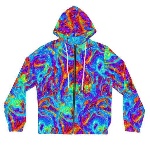 Liquid Daydream on a Women's Full-Zip Hoodie