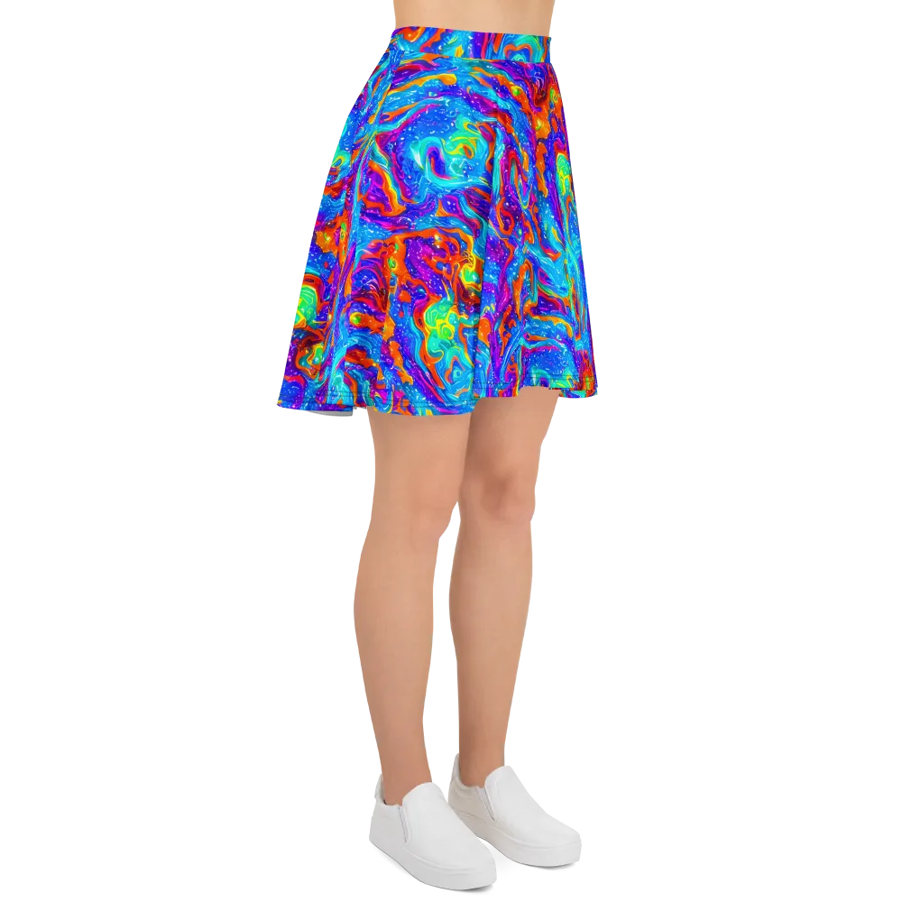 Liquid Daydream on Skater Skirt — Right