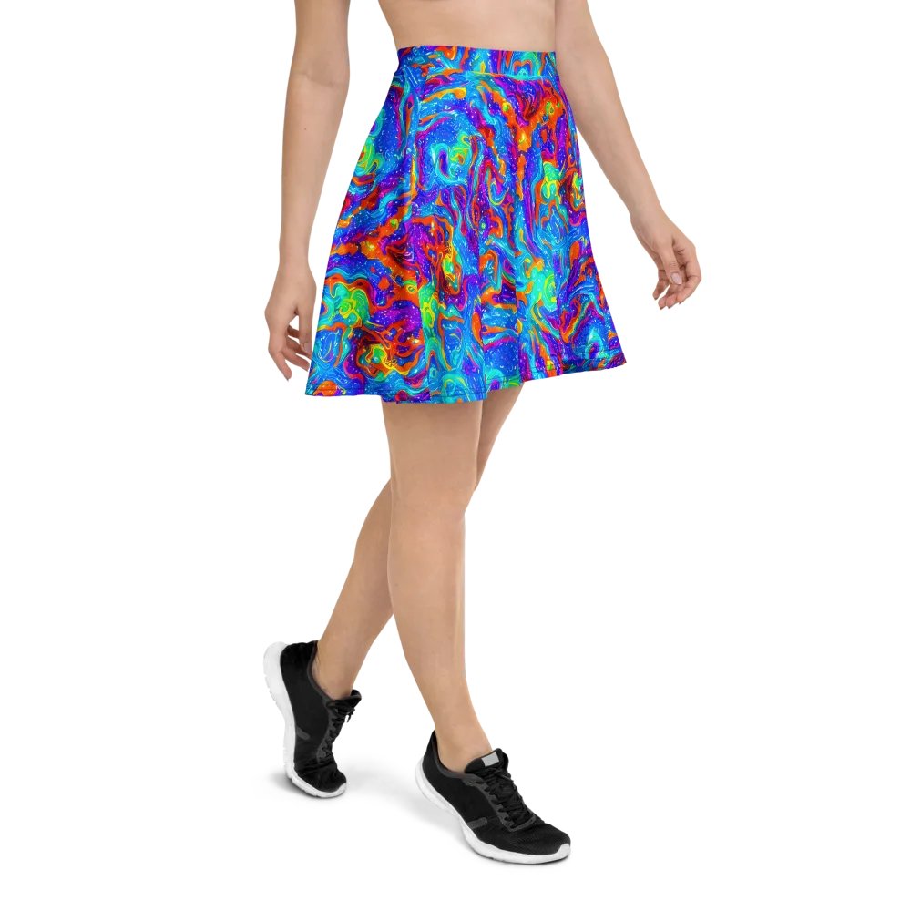 Liquid Daydream on Skater Skirt — Right