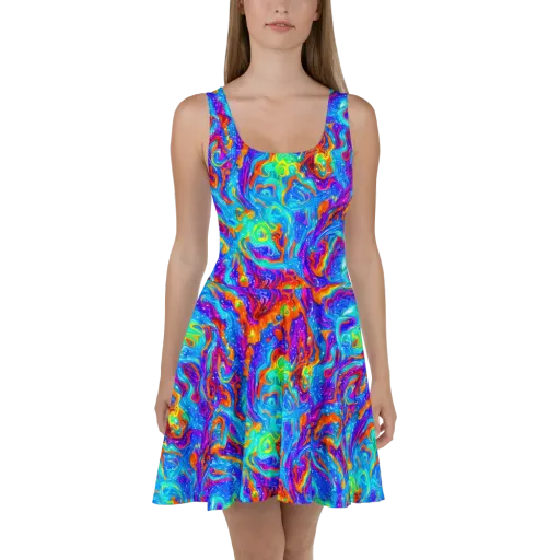 Liquid Daydream on a Skater Dress