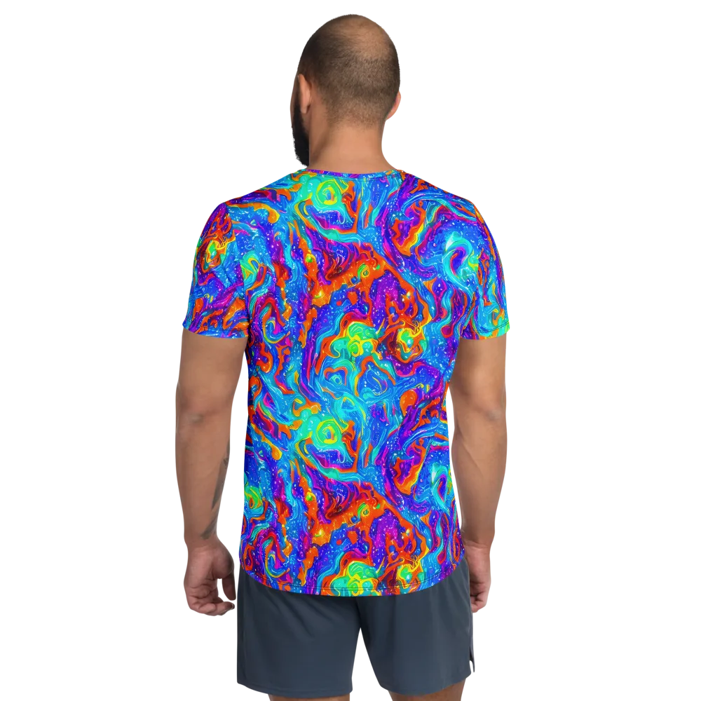 Liquid Daydream on Men's Athletic T-Shirt — Back