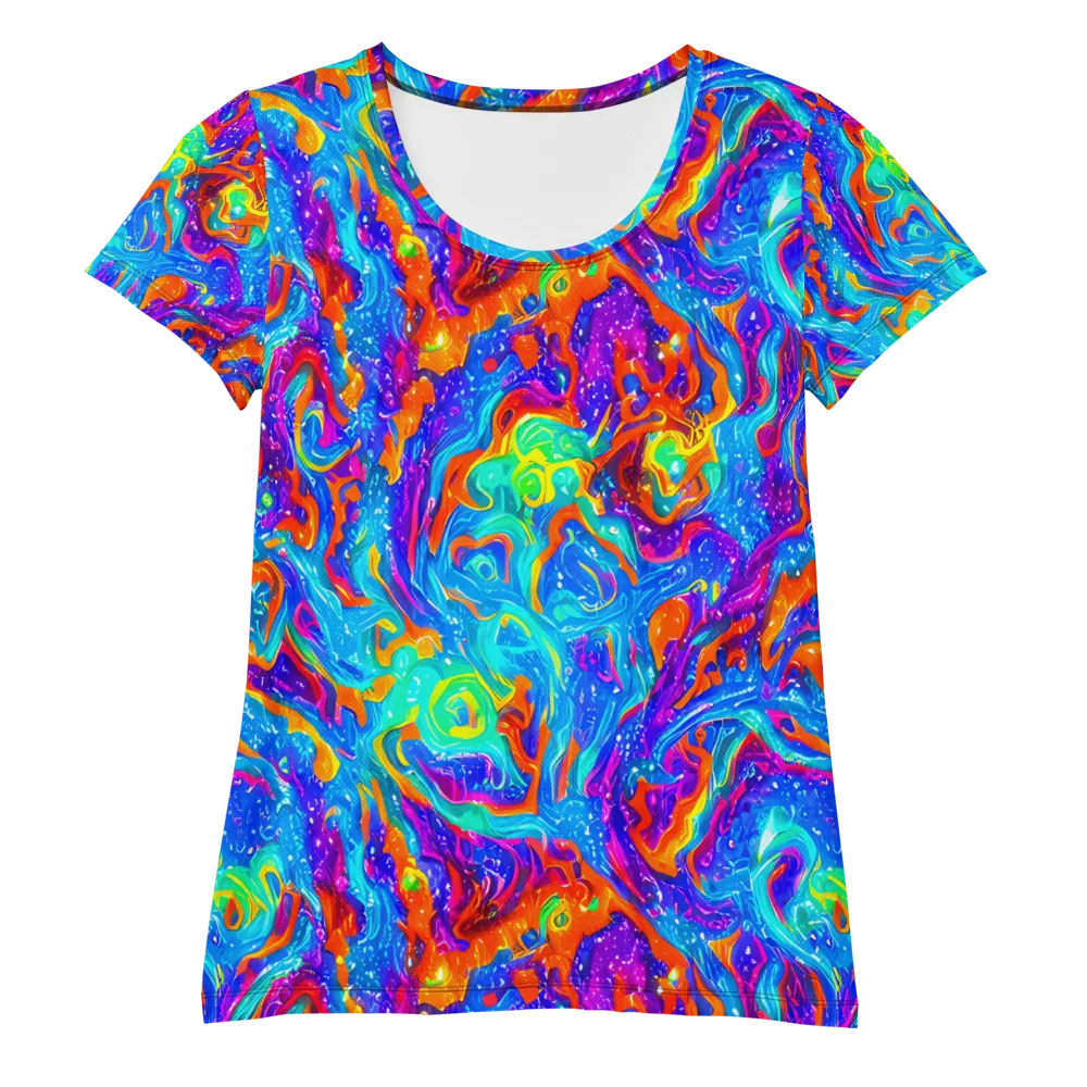 Liquid Daydream on Women's Athletic T-Shirt — Front