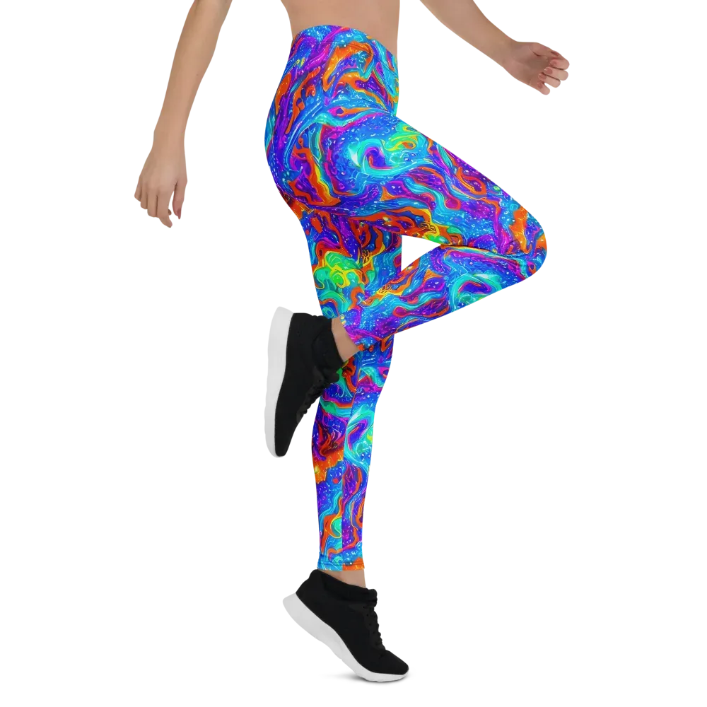 Liquid Daydream on Leggings — Right
