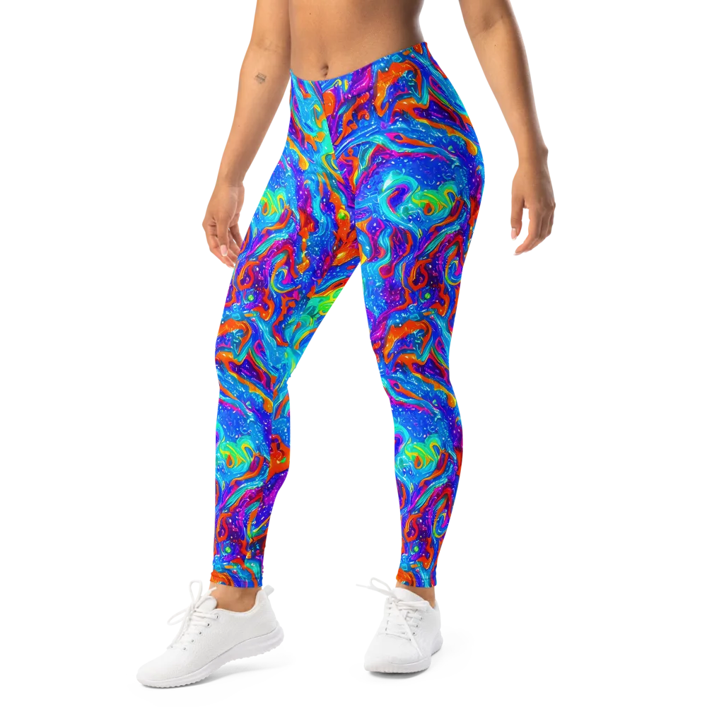 Liquid Daydream on Leggings — Left Front