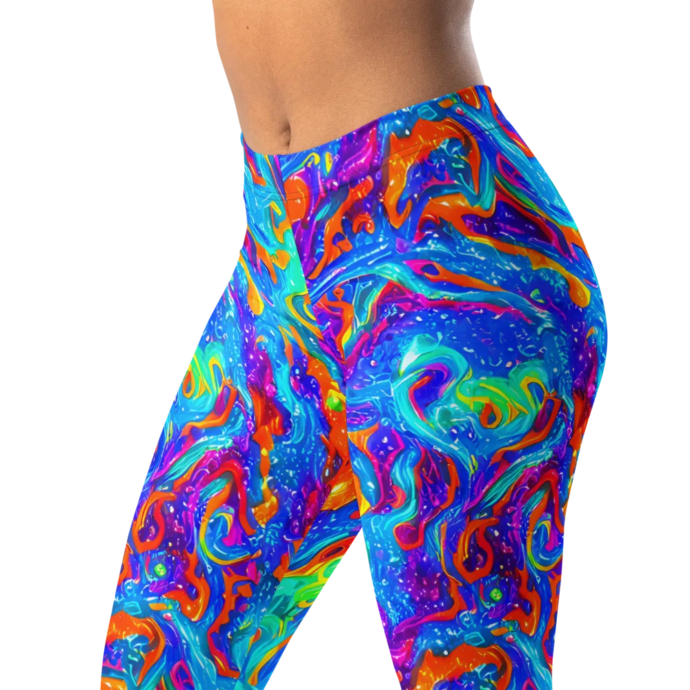 Liquid Daydream on Leggings — Left Front