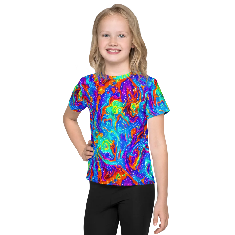 Liquid Daydream on Kids Crew Neck T-Shirt — Front