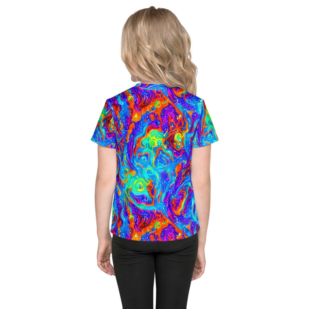 Liquid Daydream on Kids Crew Neck T-Shirt — Back