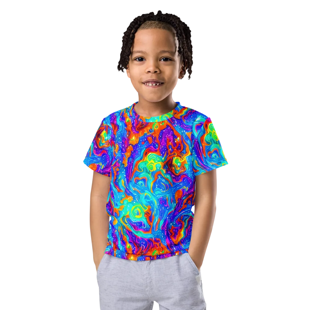 Liquid Daydream on Kids Crew Neck T-Shirt — Front