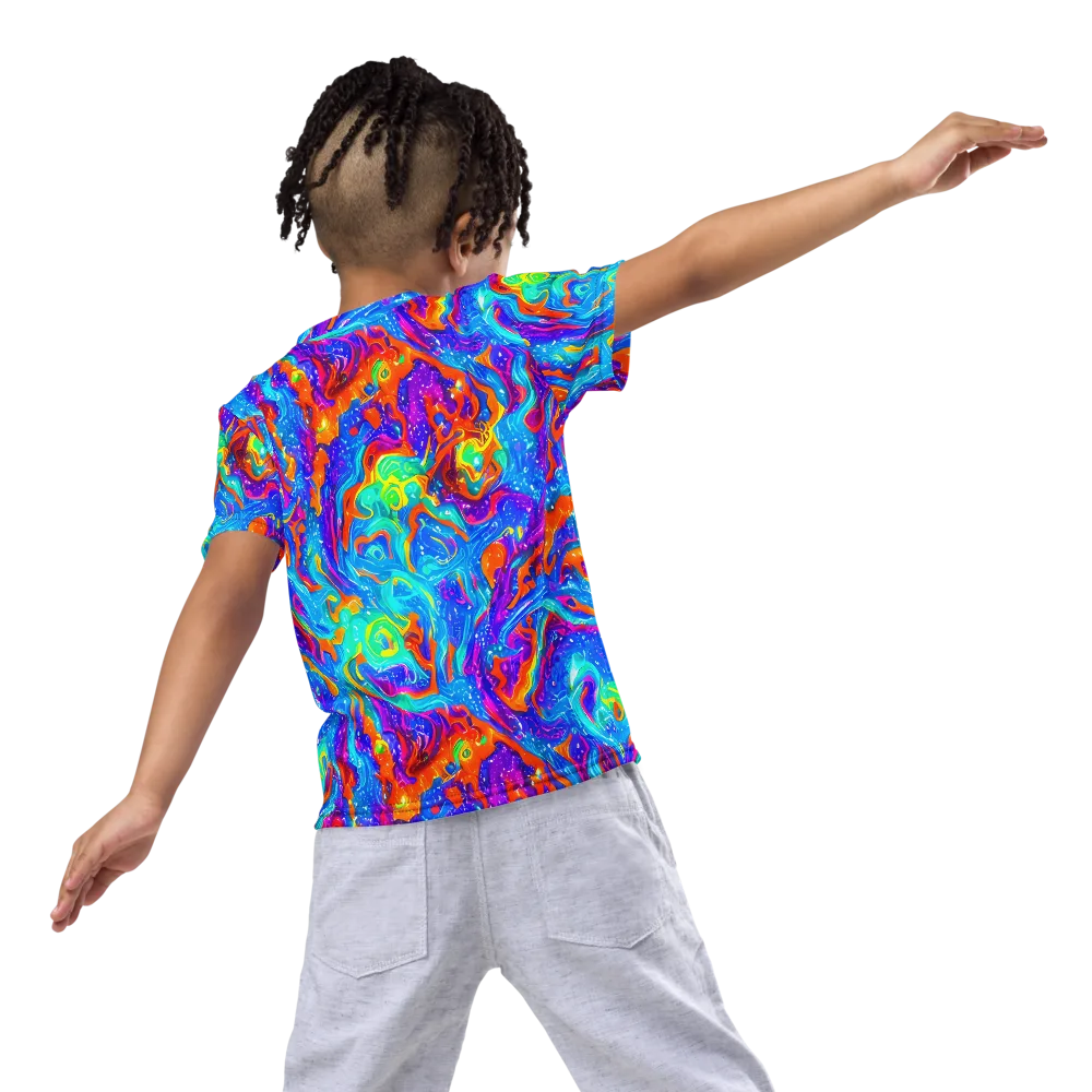Liquid Daydream on Kids Crew Neck T-Shirt — Back