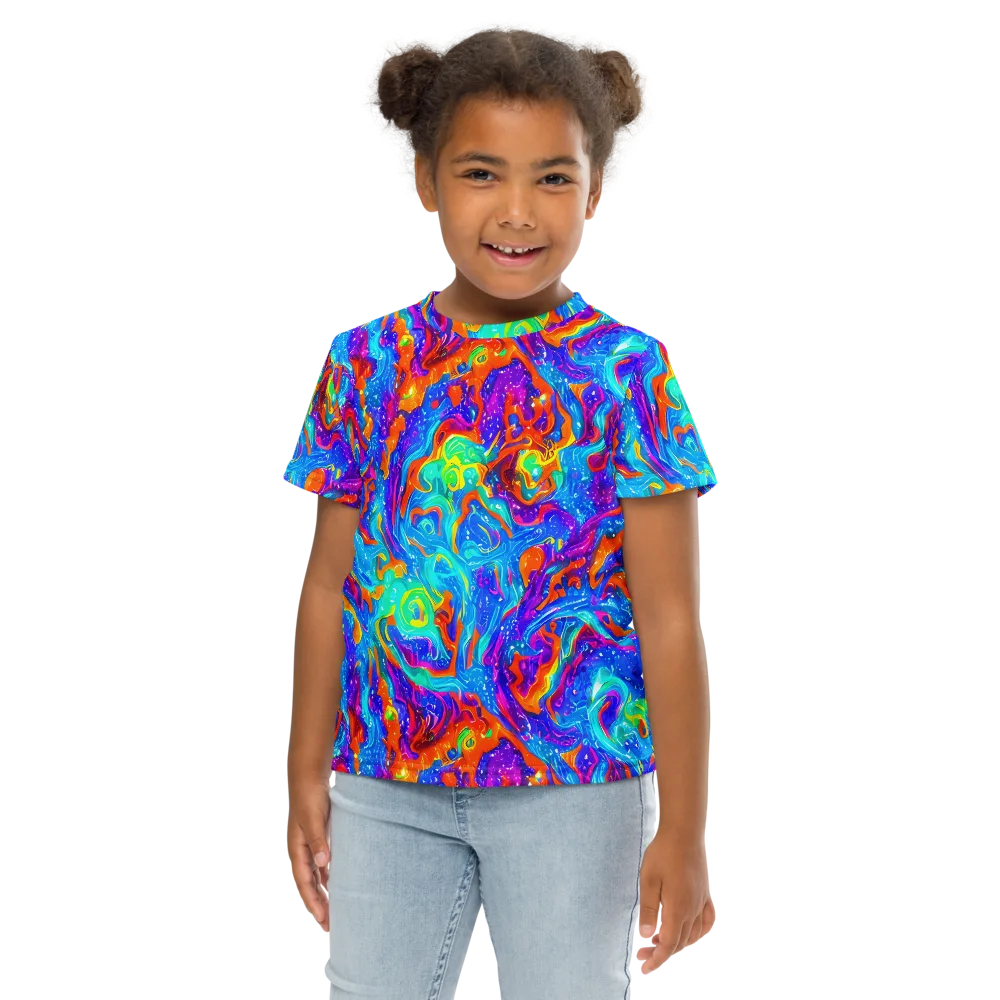 Liquid Daydream on Kids Crew Neck T-Shirt — Front